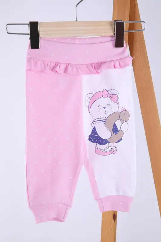 Kız Bebek Patiksiz Alt Pantolon 8680 - Pembe - 1