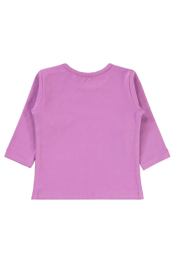 Kız Bebek Sweatshirt 6-18 Ay Koyu Lila - 4