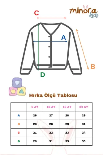 Kız Bebek Triko Fırfırlı Hırka 6-24Ay Kırmızı - Kırmızı - 5