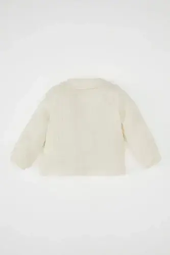 Kız Bebek Okul Bebe Yaka Uzun Kollu Düğmeli Muslin Gömlek D2857A524AU - 5