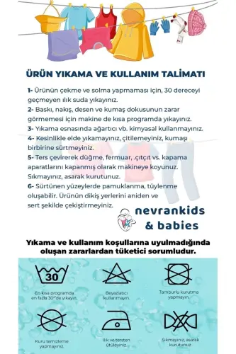 Kız Bebek Yeni Doğan Renkli Kalpli Pastel 2'li Tulum Seti - Bej - 15