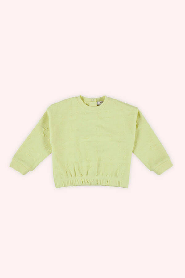 Kız Bebek Yeşil Sweatshirt - 007-Yeşil - 1