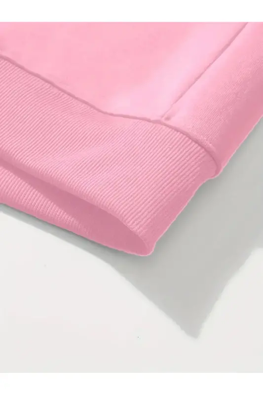 Kız Çocuk 3'lü Paket Siyah-Gri-Pembe Kalp Baskılı Kapşonlu Fermuarlı Hırka-siyah - 4