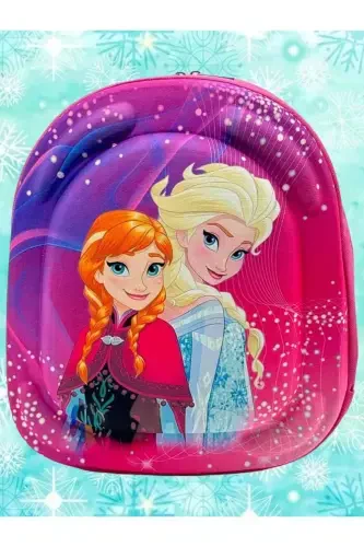 Kız Çocuk Anaokulu Kreş 3d Kabartma Eva Baskılı 2-6 Yaş Günlük Okul ve Sırt Çantası-Elsa Kardeşler - 2