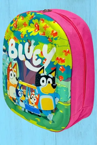 Kız Çocuk Anaokulu Kreş 3d Kabartma Eva Baskılı 2-6 Yaş Günlük Okul ve Sırt Çantası - Bluey - 3