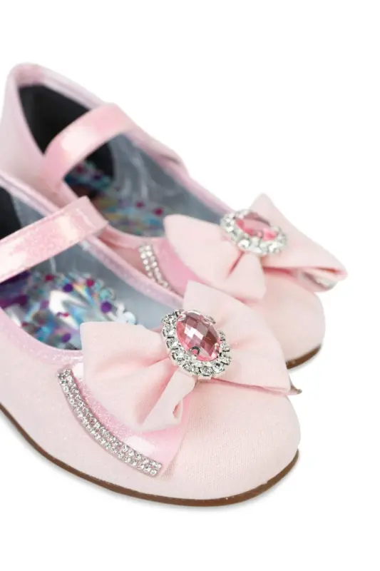 Kız Çocuk Babet Ayakkabı 31-35 Numara Pudra-Pudra - CIVIL