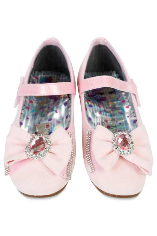 Kız Çocuk Babet Ayakkabı 31-35 Numara Pudra-Pudra - 2