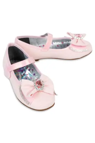 Kız Çocuk Babet Ayakkabı 31-35 Numara Pudra-Pudra - 3