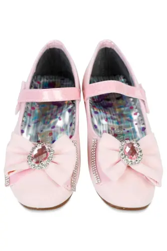 Kız Çocuk Babet Ayakkabı 31-35 Numara Pudra-Pudra - 6