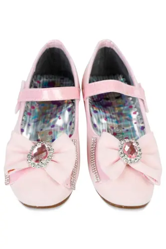 Kız Çocuk Babet Ayakkabı 31-35 Numara Pudra-Pudra - CIVIL (1)