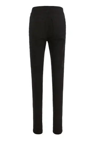 Kız Çocuk Basic Dokuma Tayt Pantolon???????-Siyah - DEFACTO (1)