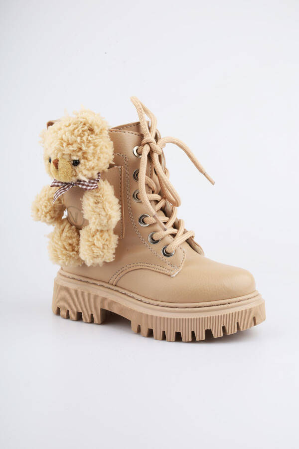 Kız Çocuk Bot Çocuk Bot İçi Yünlü Bot Kız Çocuk Botu Ortopedik Kız Çocuk Botu İçi Kürklü Çocuk Botu-Bej - 5