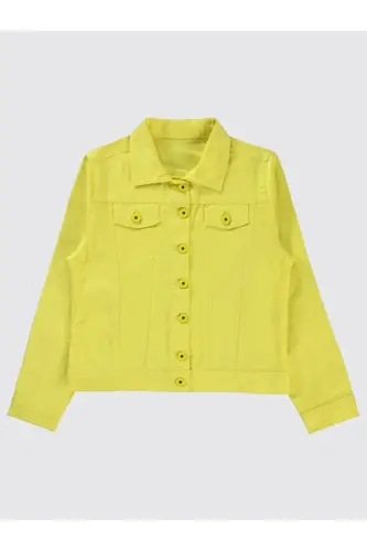Kız Çocuk Ceket 10-13 Yaş - Sarı11-12 Yaş-Sarı 