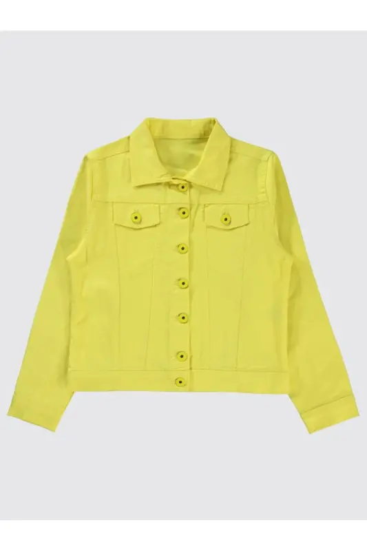 Kız Çocuk Ceket 10-13 Yaş - Sarı11-12 Yaş-Sarı - 1