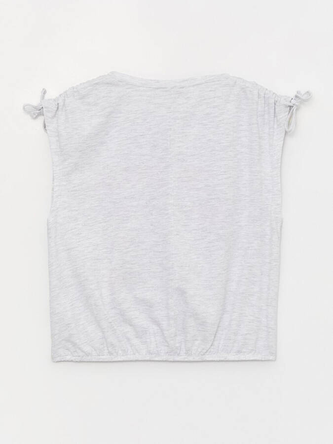 Gri Kız Çocuk Çizgi Film Anime Bluz-Gri - 2