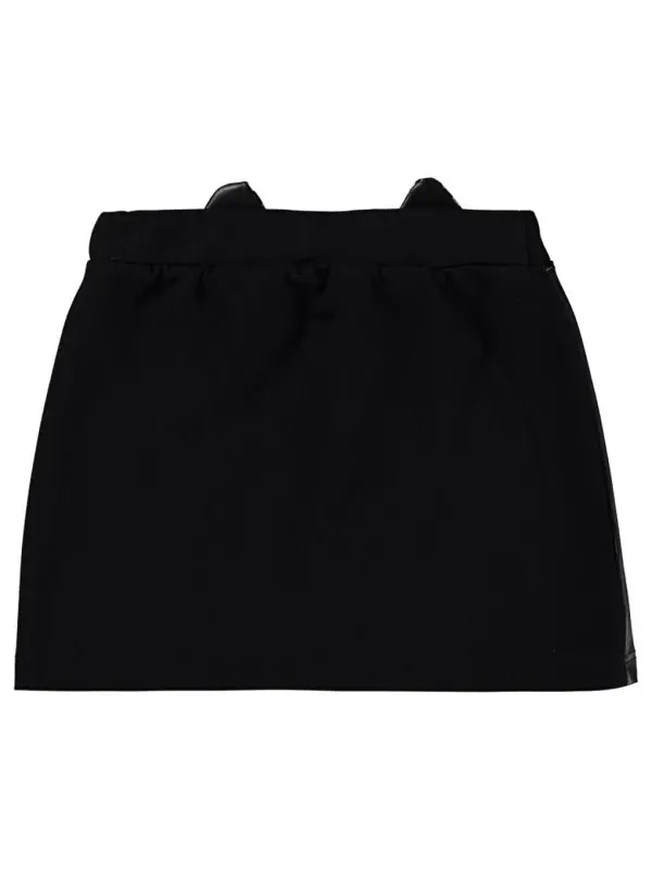 Siyah Girls Kedi Nakışlı 2-5 Yaş Etek-Siyah - 2