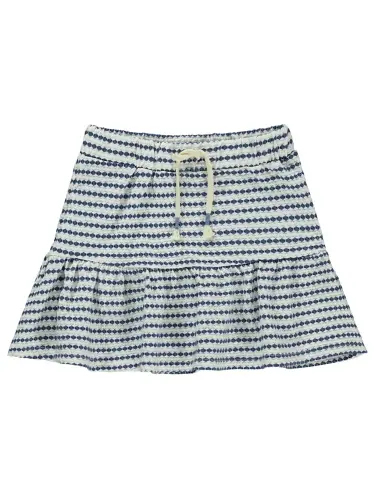 Girls 3 Boyutlu Jakar 6-9 Yaş Etek - Mavi 7-8 Yaş-Mavi - 1