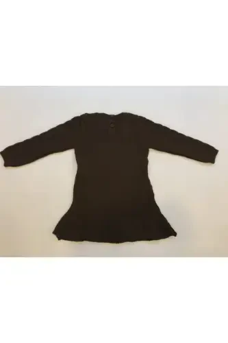 Kız Çocuk Kahverengi Uzun Kollu Triko-kahverengi - KIDSEV (1)