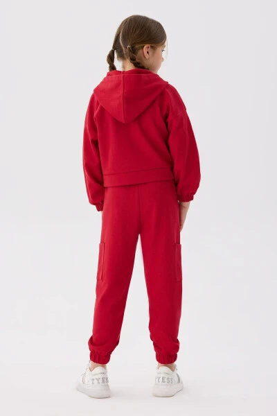 Bg Store Kız Çocuk Kırmızı Eşofman Üstü - 11