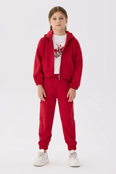 Bg Store Kız Çocuk Kırmızı Eşofman Üstü - BEVERLY HILLS POLO CLUB