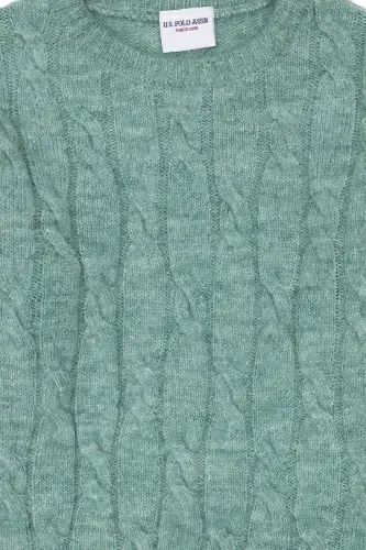 Kız Çocuk Mint Melanj Kazak 50276993-VR176 - 5