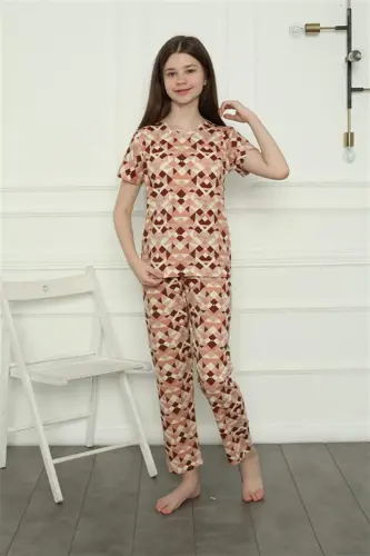 Kız Çocuk Penye Pijama Takım 20396 - BÜYÜKBEDENIZ (1)