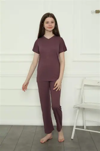 Kız Çocuk Penye Pijama Takım 20399 - 7
