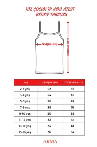Kız Çocuk Siyah Atlet Külot Takım 3'lü Paket %100 Pamuk - 6