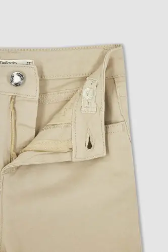 Kız Çocuk Slim Fit Okula Dönüş Pantolon K9028a622au - Bej-BG203 - 8