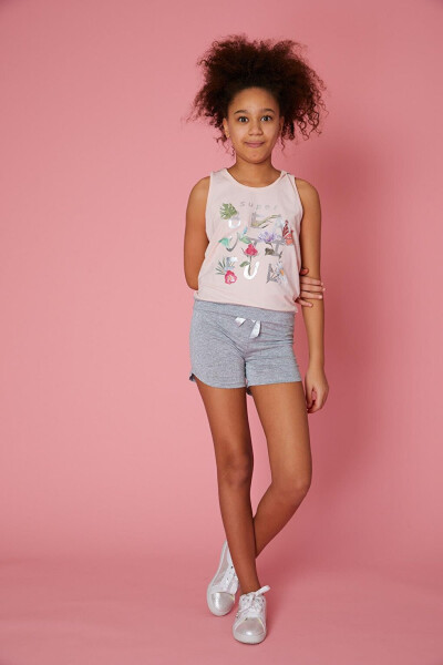 Pembe Kız Çocuk Super Beautiful Kapüşonlu Bluz-Pembe - 5