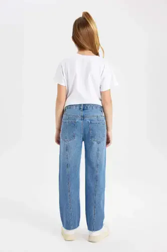 Kız Çocuk Wide Leg Geniş Paça Jean Pantolon C2238A824SM - 7