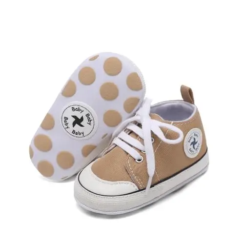 Baby Girls Boys Shoes Soft Anti-Slip Sole Newborn First Walkers High Top Canvas Denim Unisex Infant Sneaker 