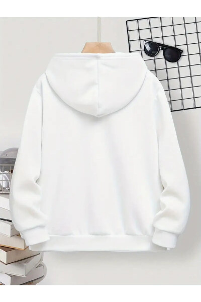 Kız-Erkek Çocuk BASKILI Kapşonlu Sweatshirt (YENİ SEZON) - 2