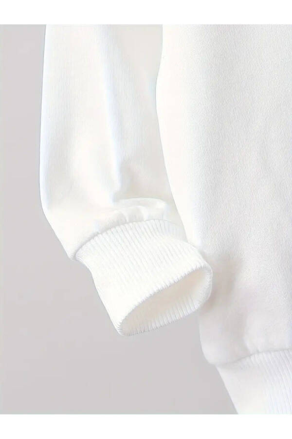Kız-Erkek Çocuk BASKILI Kapşonlu Sweatshirt (YENİ SEZON) - 7