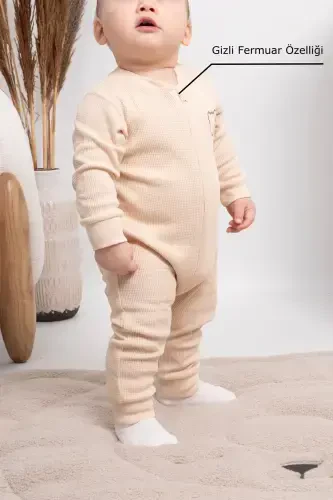 Kız Erkek Çocuk Bebek Tulumu - 3-24 Ay - Mevsimlik uzun kollu Tulum - 5