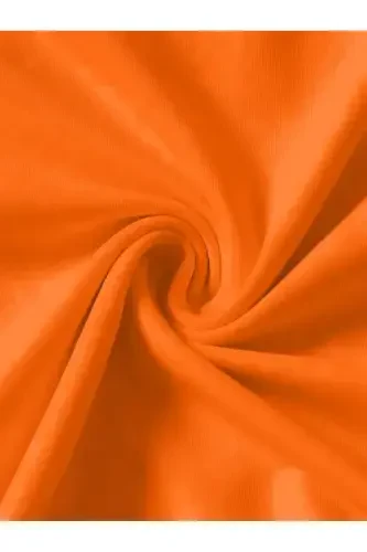 Kız-Erkek Çocuk Minik Pandalar Baskılı Turuncu-Siyah Şort Tişört Takım-Turuncu - 3