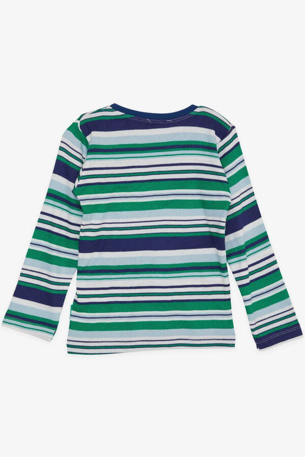 Girls & Boys Erkek Bebek Uzun Kollu Tişört Renkli Çizgili 9 Ay-3 Yaş, Karışık Renk - Karışık Renk - 5