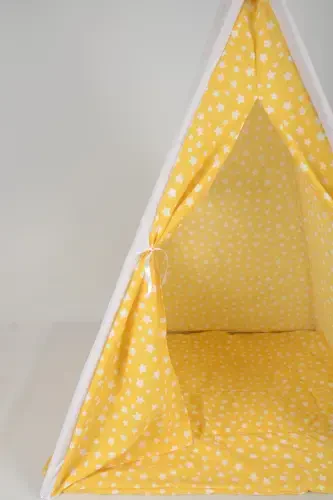Kızılderili Çocuk Oyun Çadırı Evi Play Tent-Sarı - 5