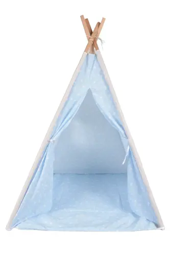 Kızılderili Çocuk Oyun Çadırı Evi Play Tent - Mavi - 2