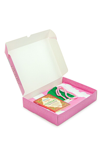 Kızımın İbadet Seti - Namaza İlk Adım Set - Pembe-Pembe - 3