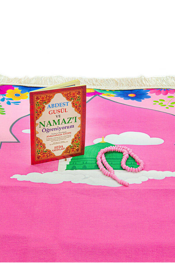 Kızımın İbadet Seti - Namaza İlk Adım Set - Pembe-Pembe - 5
