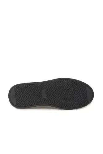 Кўк рангли 100% теридан тикилган, бағламаси бор, кэжуал замша пойабзали - 4