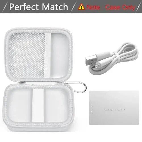 Klaч bilan mos keladigan quti - iPhone uchun ko'chma zaryadlovchi qurilma, Power Bank, batareya to'plami, USB zaryadlovchi kabel va boshqa aksessuarlar uchun sayohat sumkasi (faqat quti) - 3