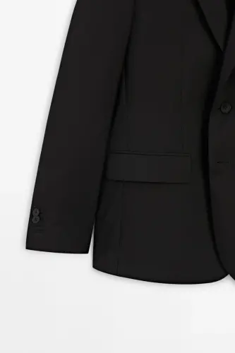 %100 yün klasik blazer - 7