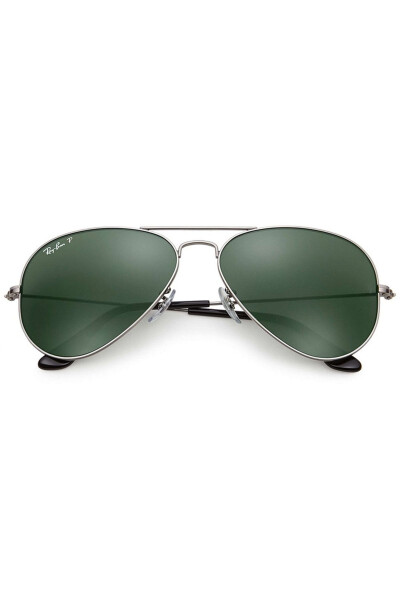 Klasik Damla Aviator Rb3025 004/5858 Gümüş Çerçeve-polarize - 7