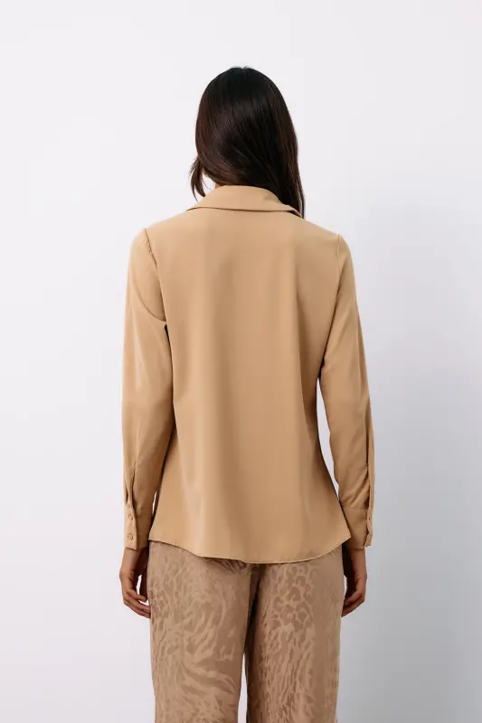 Klasik Düz Gömlek - CAMEL-CAMEL - 7