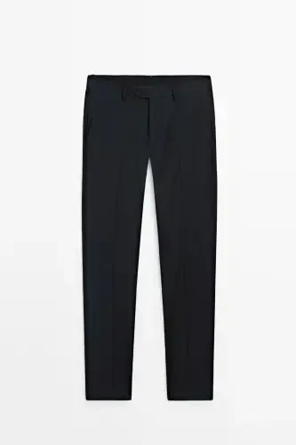 %100 yün klasik pantolon - 5