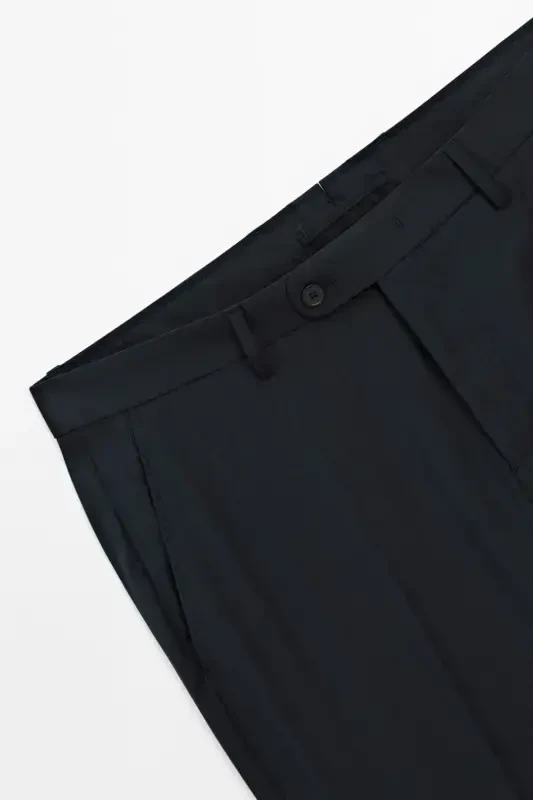 %100 yün klasik pantolon - 7