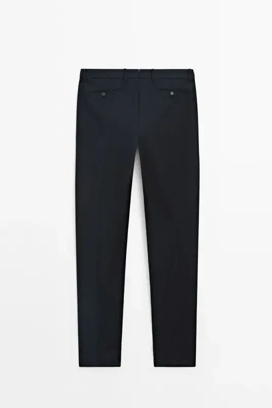 %100 yün klasik pantolon - 8