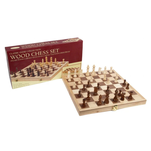 Classic Games Collection Inlaid Wood Chess Set - Modazone (1)